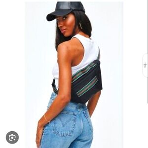 Urban Expressions Urban Fit Sammie Belt Bag Gucci Style Black Red Green